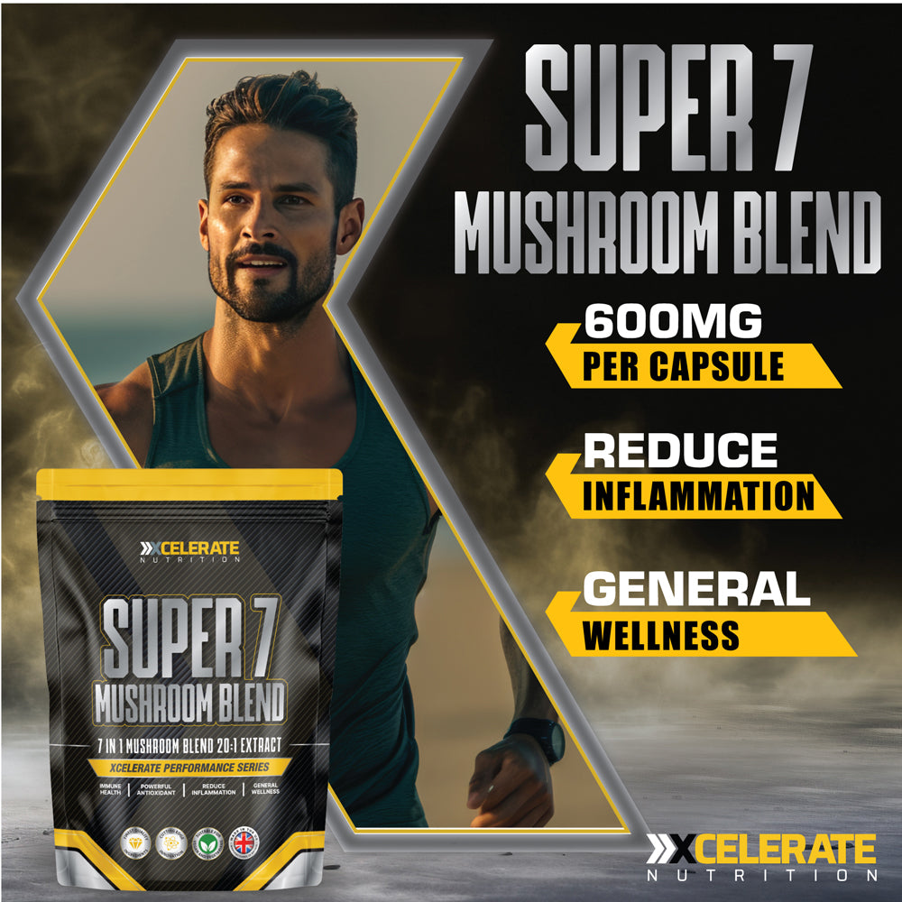 XCelerate Nutrition Super 7 Mushroom Blend Vegan Capsules