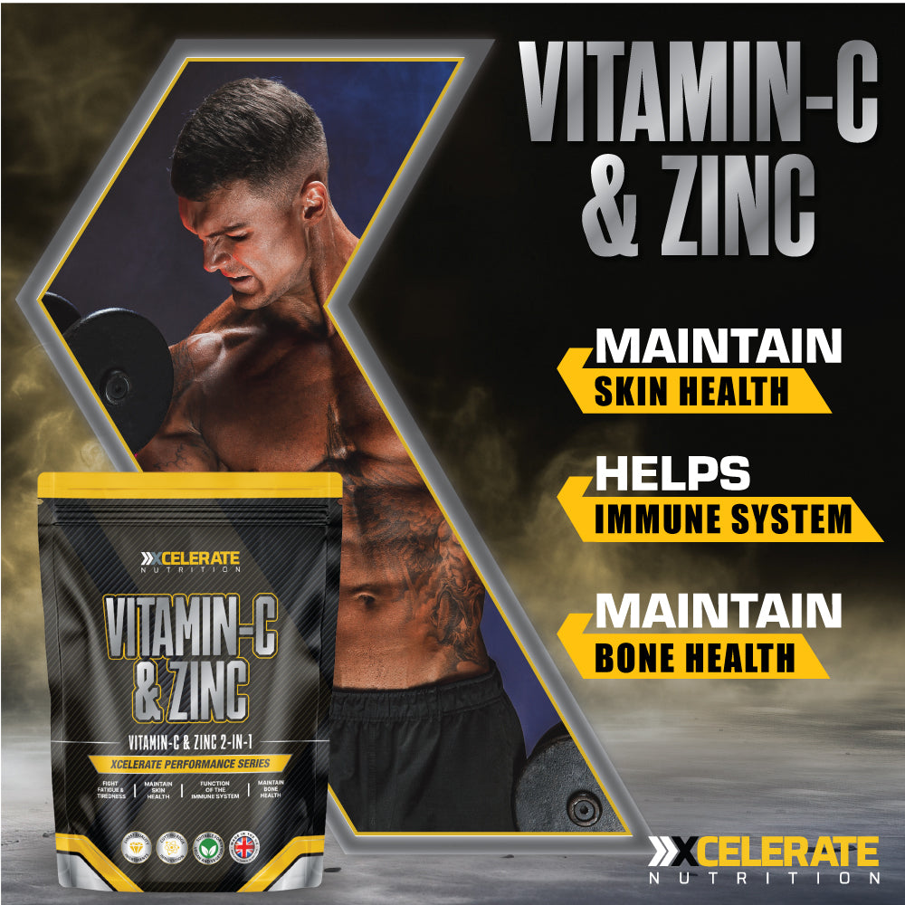 XCelerate Nutrition VITAMIN C & ZINC Vegan Tablets