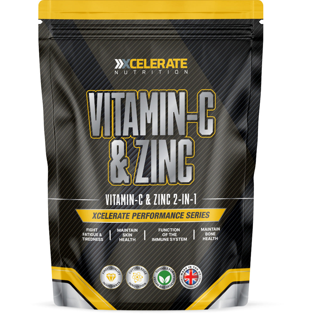 XCelerate Nutrition VITAMIN C & ZINC Vegan Tablets