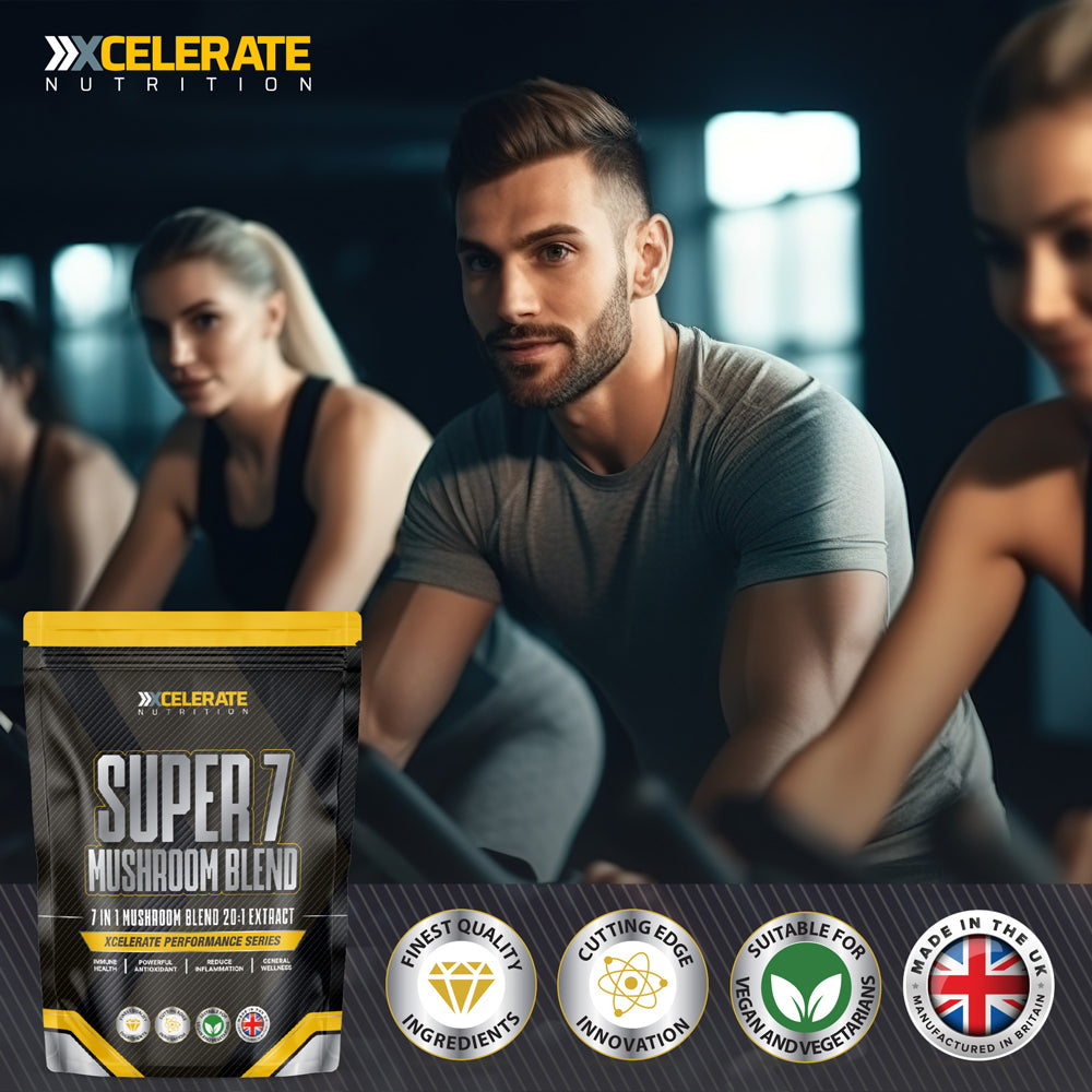 XCelerate Nutrition Super 7 Mushroom Blend Vegan Capsules