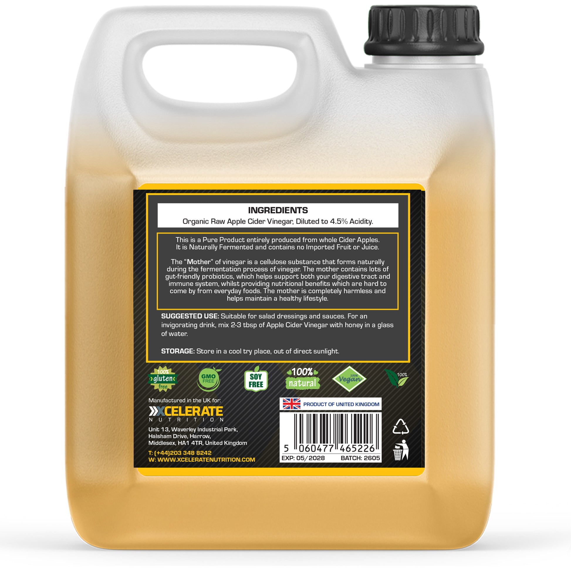 XCelerate Nutrition Apple Cider Vinegar