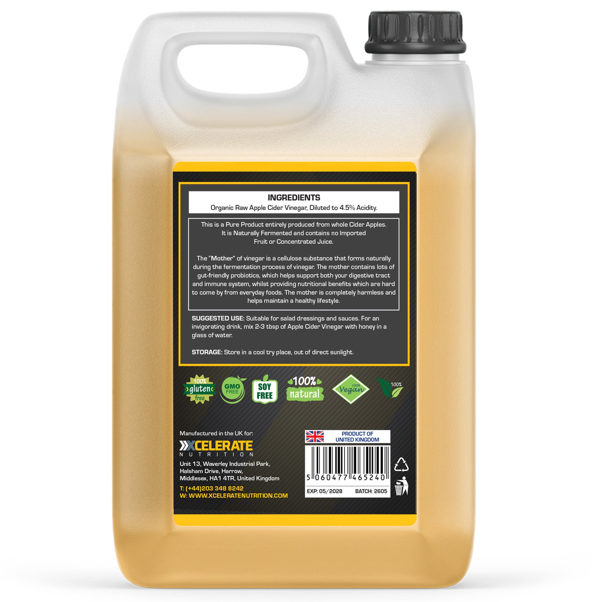 XCelerate Nutrition Apple Cider Vinegar