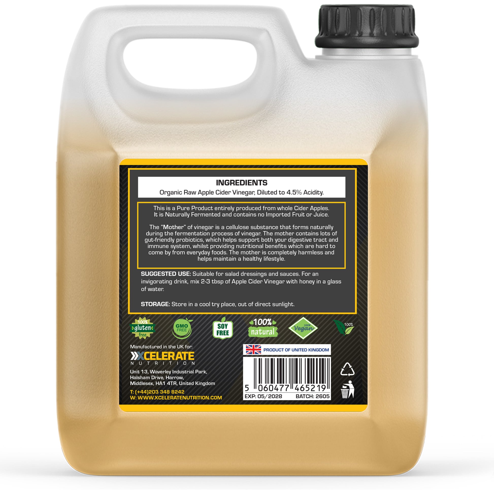 XCelerate Nutrition Apple Cider Vinegar