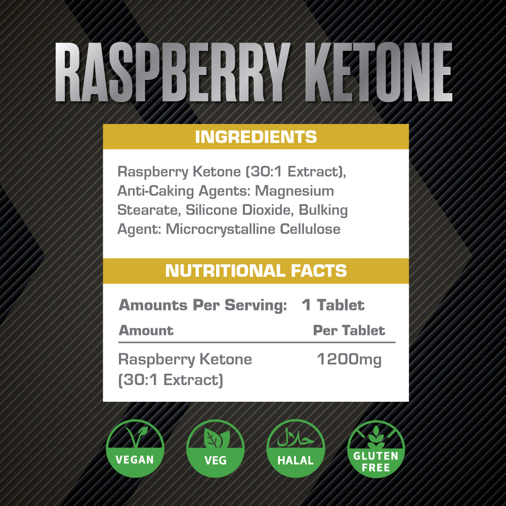 XCelerate Nutrition Raspberry Ketone Tablets